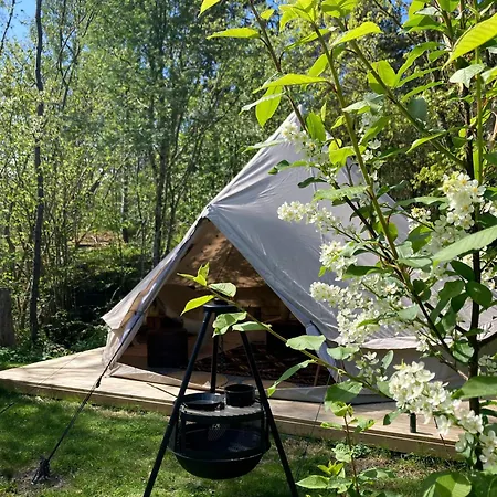 Glamping Grindhuset Hotell Helgeroa Exteriör bild