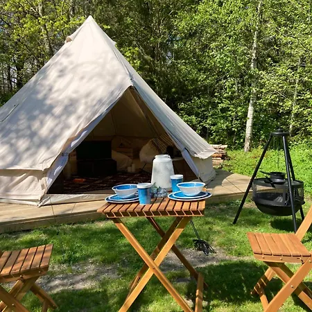 Glamping Grindhuset Hotell Helgeroa Exteriör bild